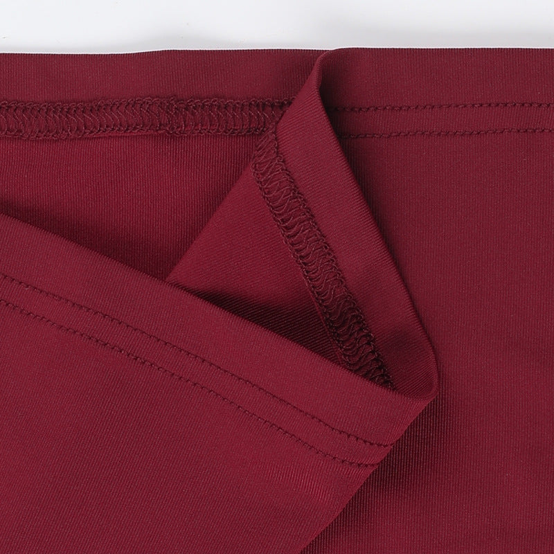 Crimson Kiss Mini Bodycon Dress - Maroon