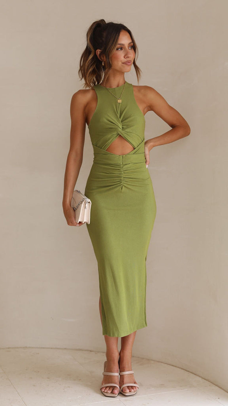 Kezra Midi Dress - Green