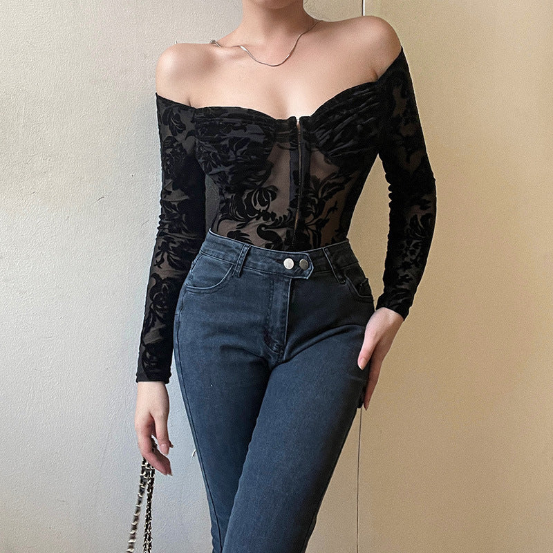 Lace Grace Bodysuit - Black