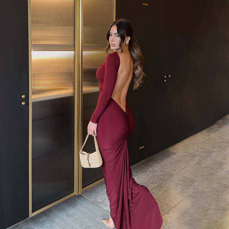 Mulberry Maxi Dress - Maroon