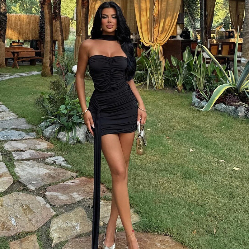 Claudene Mini Dress - Black