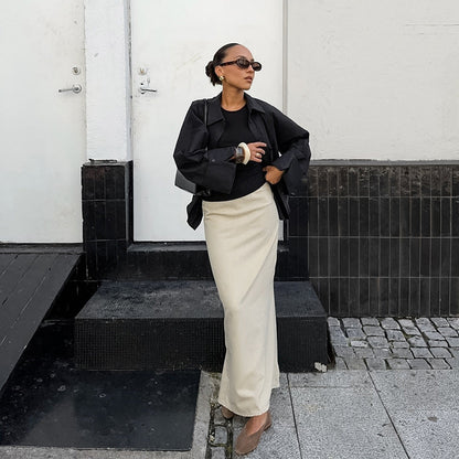 Pollyna Maxi Skirt - Khaki