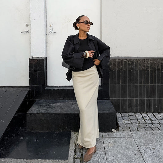 Pollyna Maxi Skirt - Khaki