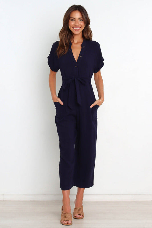 Aria Jumpsuit - Dark Blue