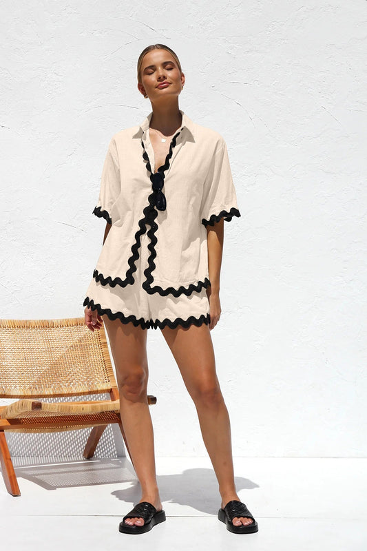 Usher Co-ord - Apricot