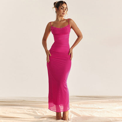 Jasmine Dress - Rose Red