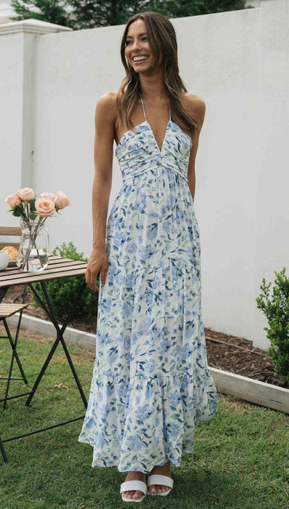 River Maxi Dress - Blue