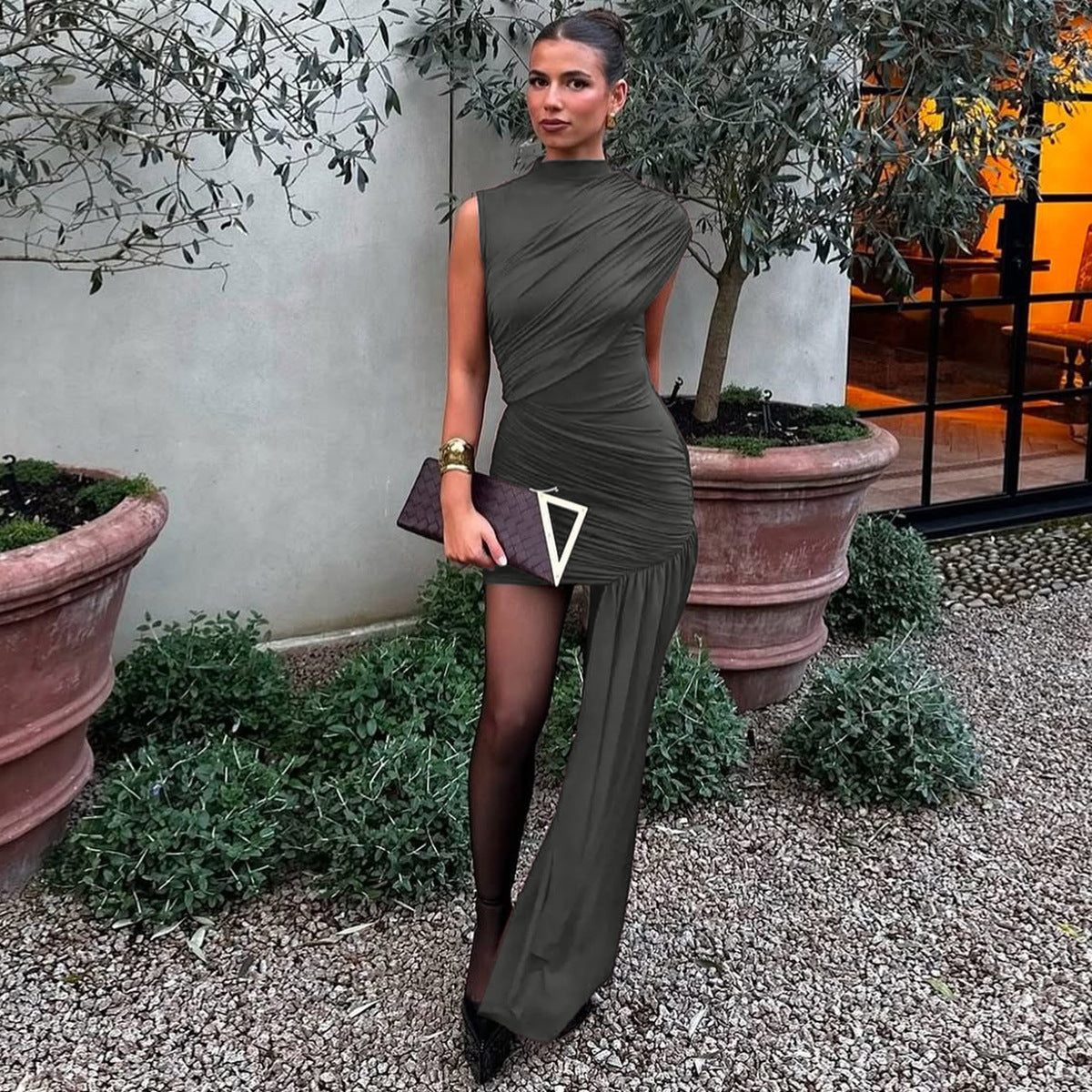 Gema Mini Dress - Grey