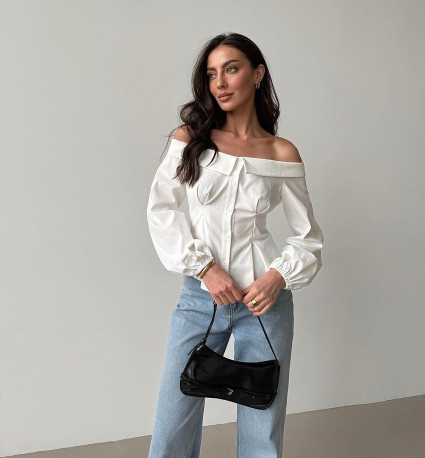 Halez Off Shoulder Top - White