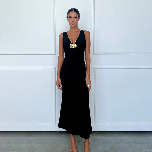 Verona Midi Dress - Black