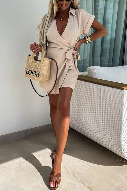 Symi Romper - Apricot