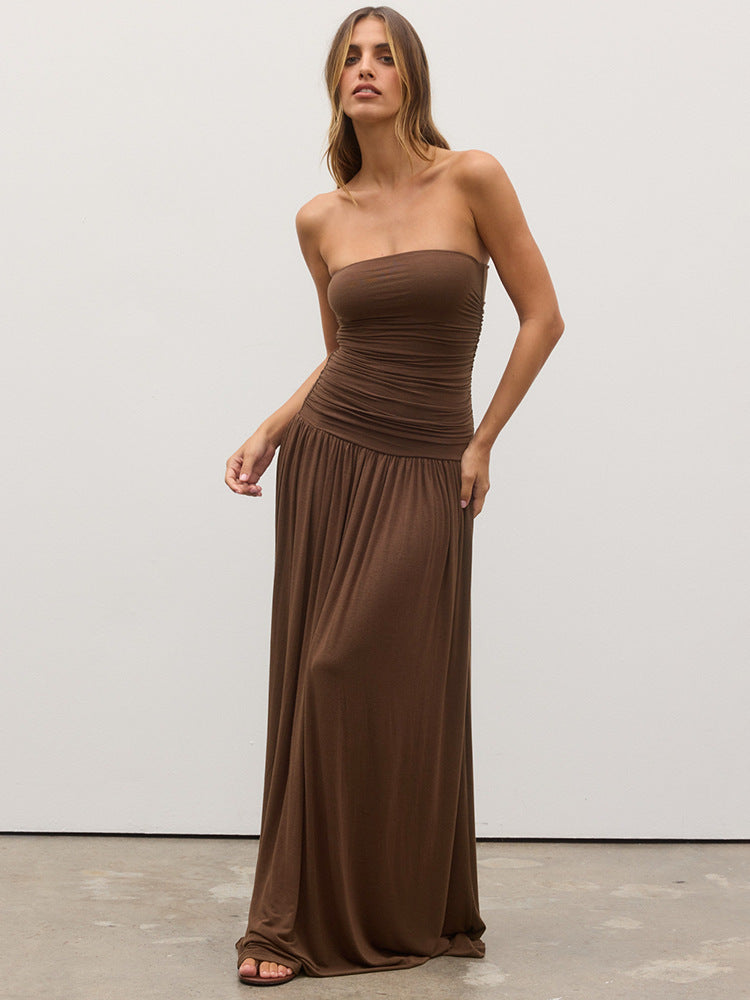 Becky Maxi Dress - Brown