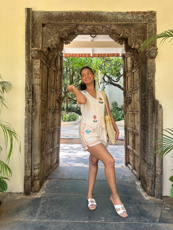 Lavanya Co-ord - Apricot