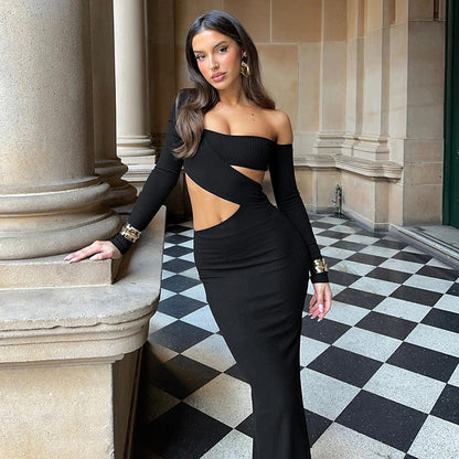 Midnight sky dress - Black