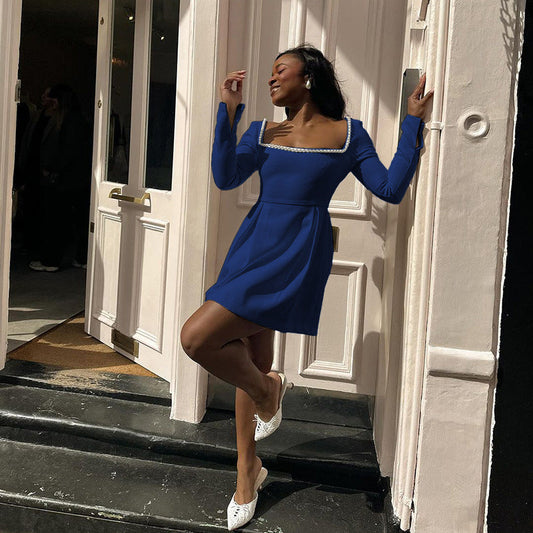 Timeless Beauty Dress -Blue