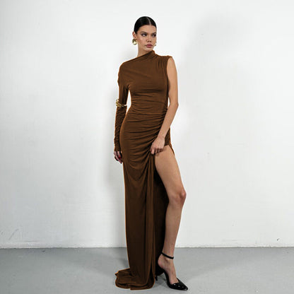 Cerva Maxi Dress - Brown