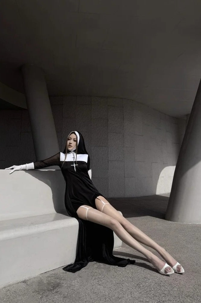Sexy Anime Nun Halloween Costume
