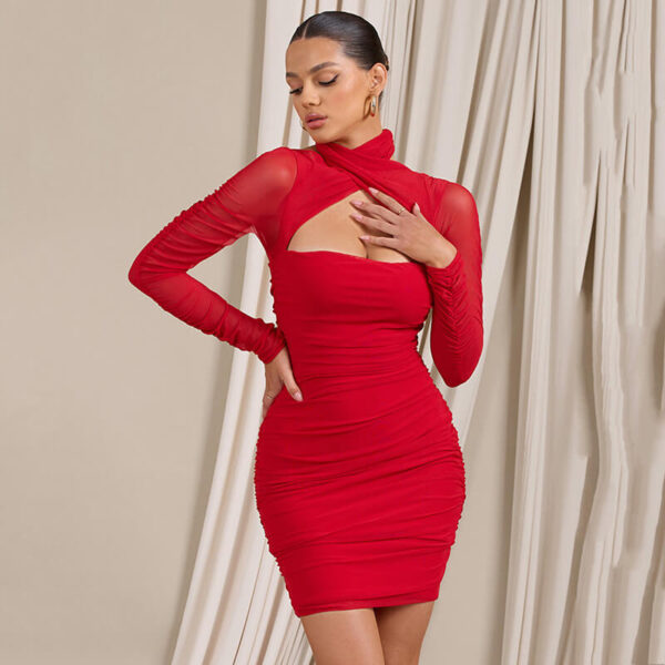 Georgina Short Dress - Red
