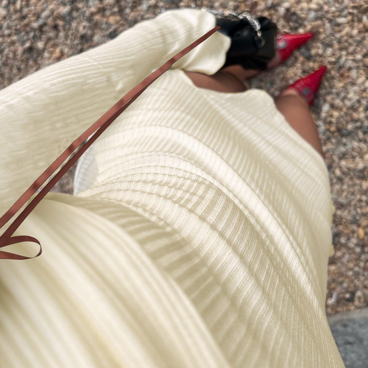 Rhode Mini Dress - Apricot