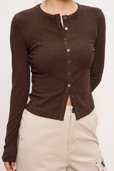 Lightweight Ribbed Cardigan