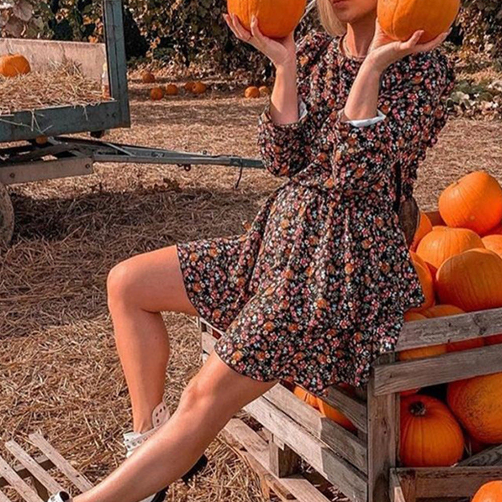 Flower District Pocketed Belted Velvet Dress