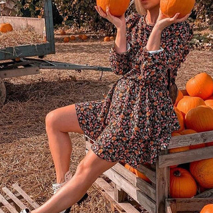 Flower District Pocketed Belted Velvet Dress