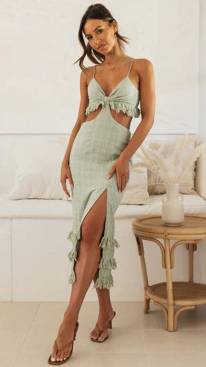 Percy Midi Dress - Green