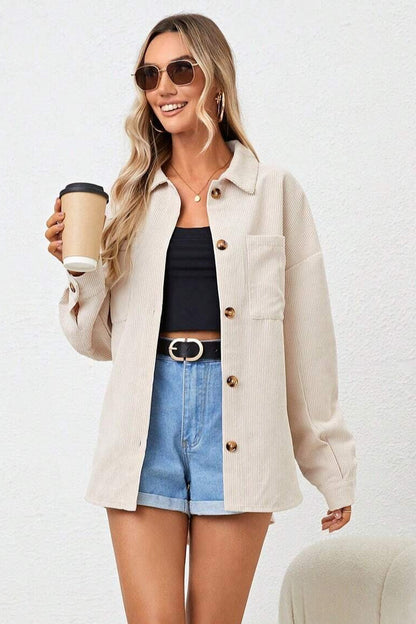 Corduroy Oversized Casual Jacket