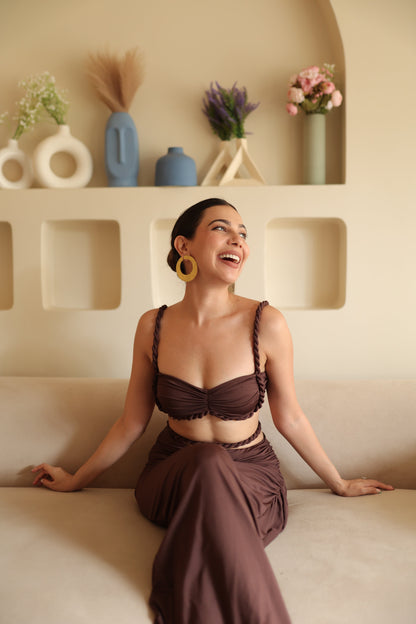 Makoko Co-Ord set - Brown