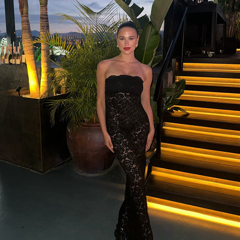 Veloura Maxi Dress-Black