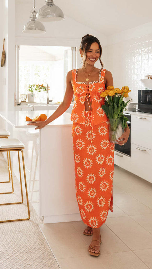 Emrita Co-ord  - Orange