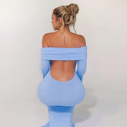 Vision Bodycon Dress-Blue