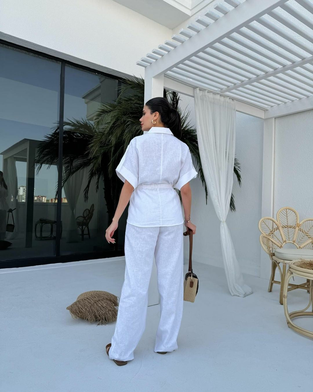 Comfort Peak Co-ord - White