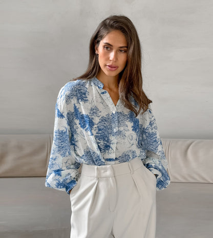 Dreamy Florals Shirt - Blue