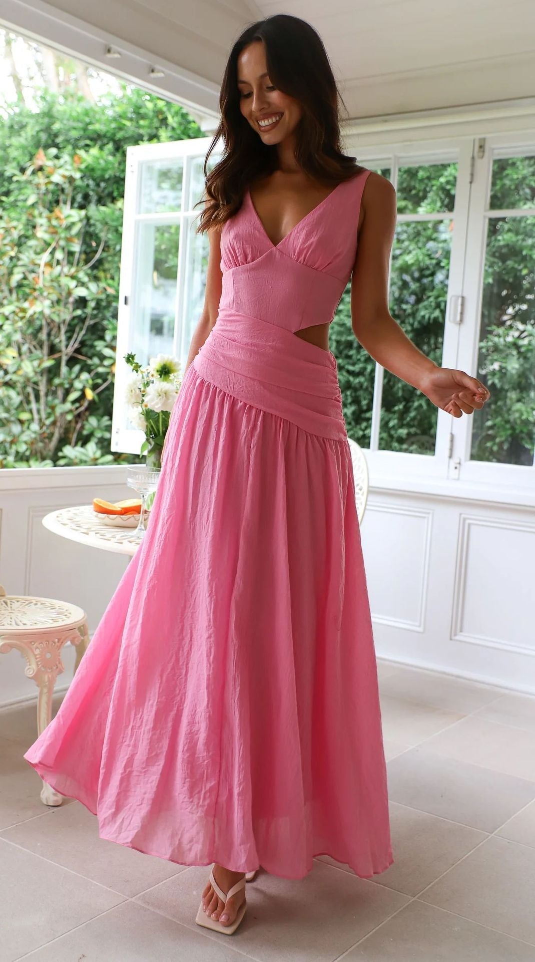 Cherry Dream Dress - Rose Red