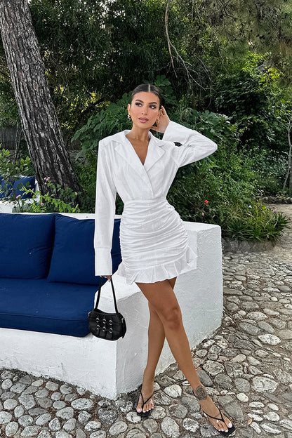 Greece Babe Mini Dress - White