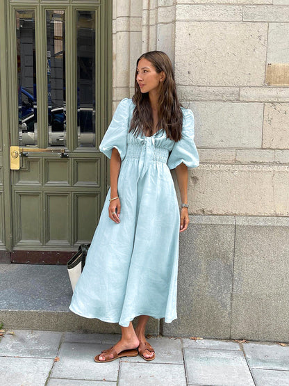 Sky Midi Dress - Blue