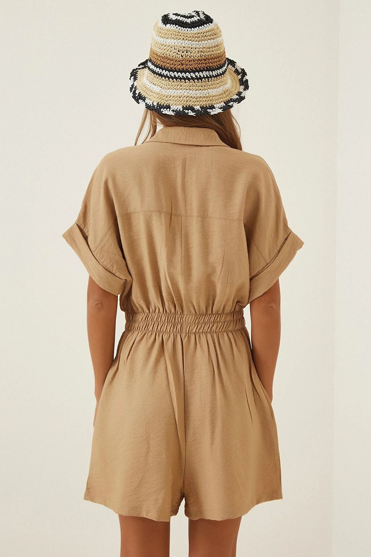 Edie Romper - Khaki