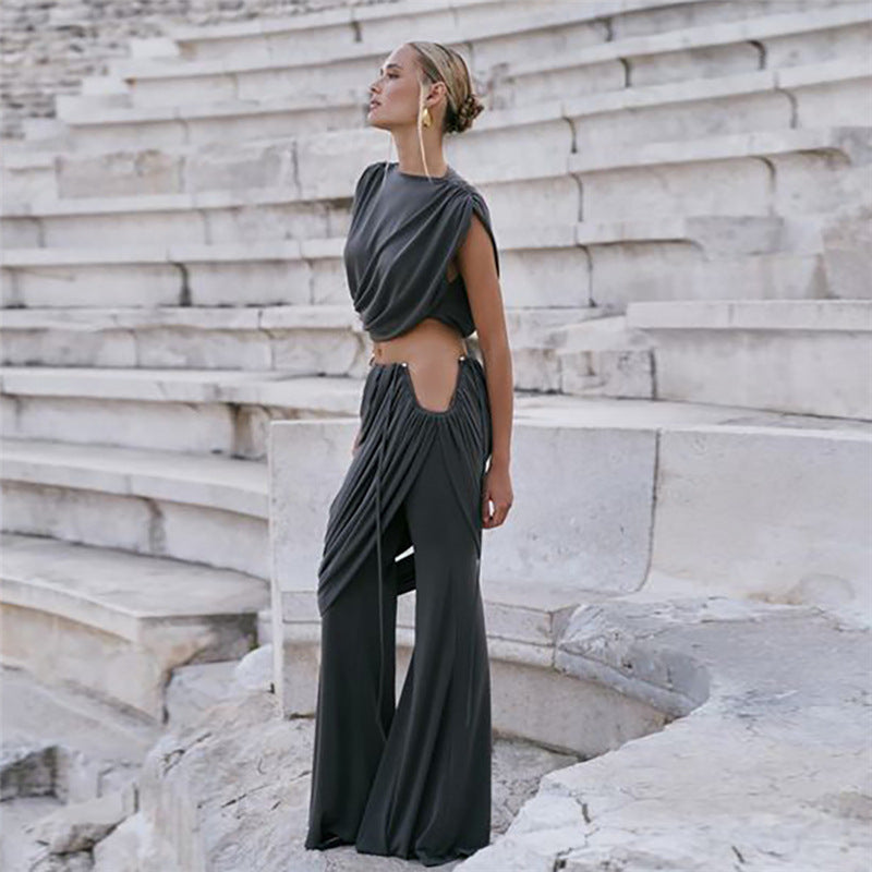 Duo Chic Co-ord Set - Grey