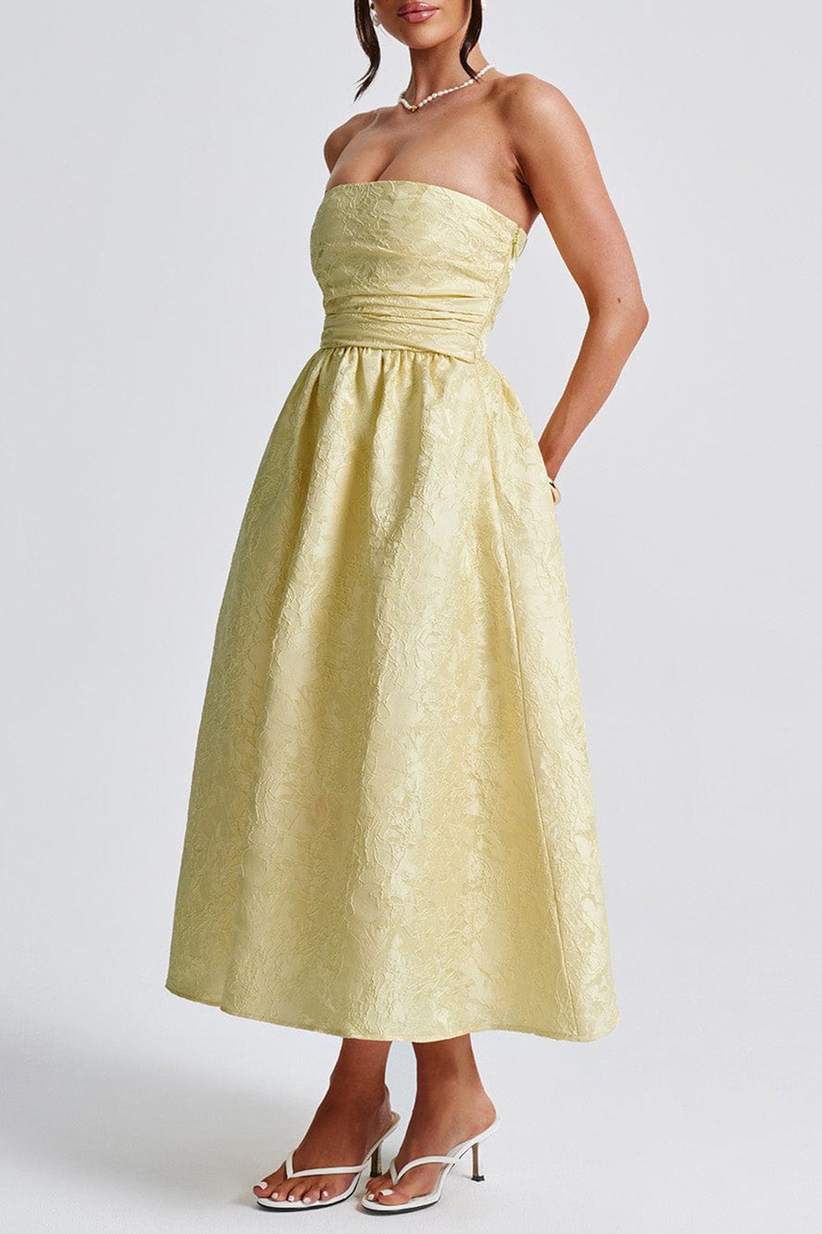 Strapless Elegant Party Dress