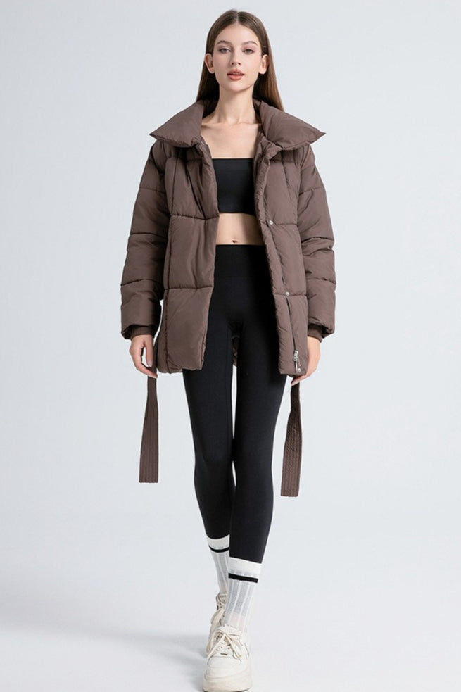 Longline Design Puffer Jacket