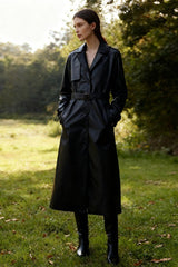 Vintage Style Single Breast Belted Overcoat