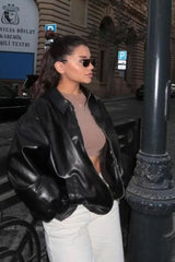 Solid Color Aviation Style Jacket