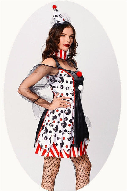 Vampire Circus Clown Halloween Costume
