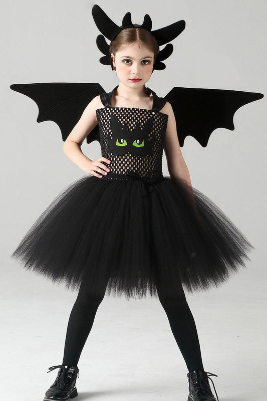 Night Dragon Dress Kid Halloween Costume
