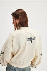 Embroidered Floral Cardigan