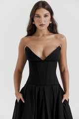 Strapless Corset A-Line Party Dress