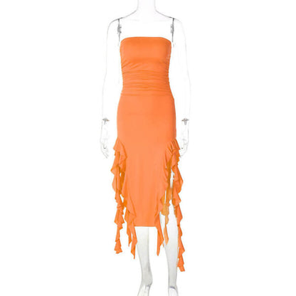 Aliza Mini Dress - Orange