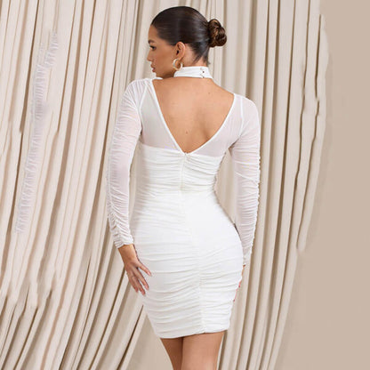 Georgina Short Dress - White