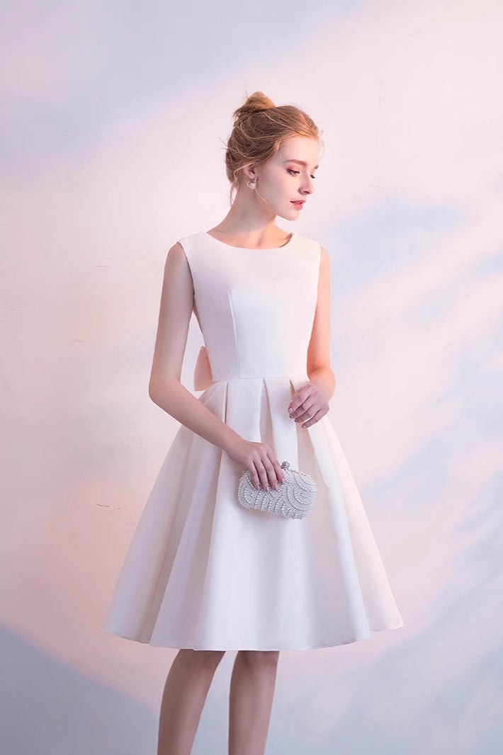 Elegant Bow Mini Party Dress